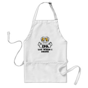 Craft Beer Shirt Drink IPA veel als ik Drink Standaard Schort