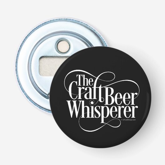 Craft Beer Whisperer Bottle Open Button Flesopener (Voorkant)