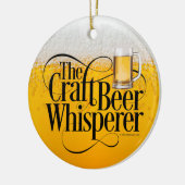 Craft Beer Whisperer Ceramic Ornament (Links)