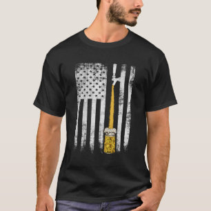 Craft Bier Amerikaanse vlag Bier VS vlag Redneck S T-shirt