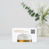 Craft Brouwerij Bier Custom QR Visitekaartje (Staand voorkant)