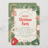 Craft Christmas Party Uitnodiging (Voorkant / Achterkant)