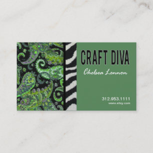Craft Diva Artist Handicrafts Knitting Quilting Visitekaartje
