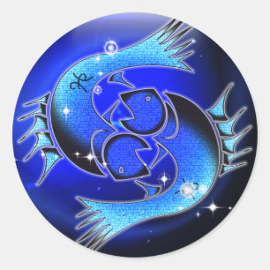 Craft Dungeon Zodiac - Pisces Ronde Sticker