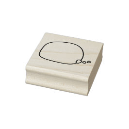 Craft gedachte bubbel of ballon - rechts staart rubberstempel