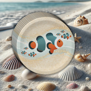 Craft Glitter Clown Fish Nemo Baby shower Papieren Bordje