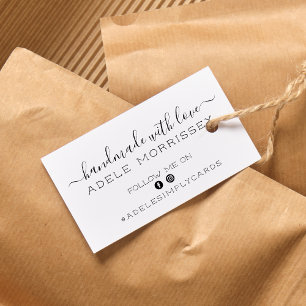 Craft Handmade with Love Social Media Logo Name Rubberstempel