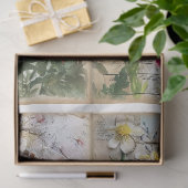 Craft Junk Journal Scrapbook Floral Achtergrond C Tissuepapier (Geschenk)