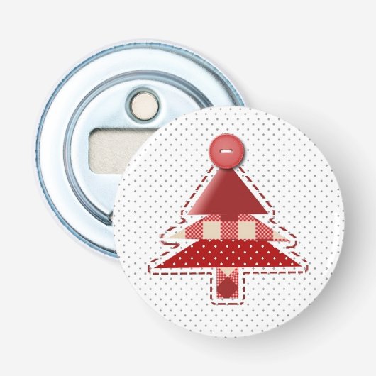 Craft-kerstboom Button Flesopener (Voorkant)