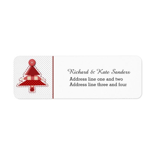 Craft Kerstboom Etiket (Voorkant)