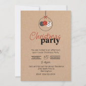 Craft Paper: kerstfeestelijke uitnodiging (Voorkant)