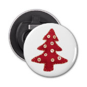 Craft Red kerstboom met Button Baubles Button Flesopener (Voorkant)