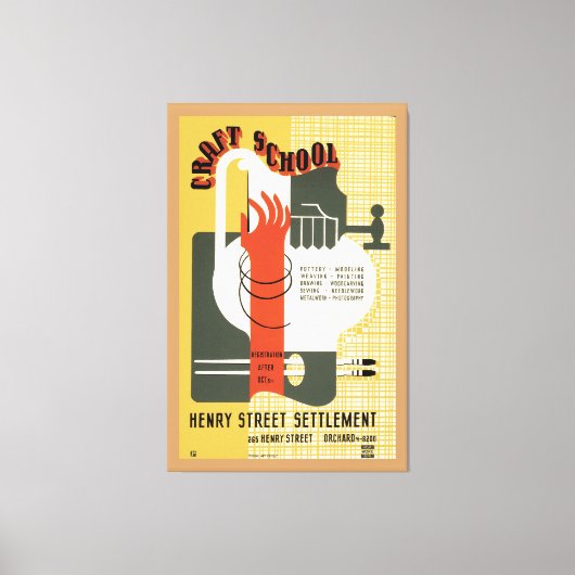 Craft School Canvas Afdruk (Voorkant)