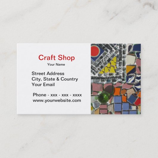 Craft Shop Visitekaartje (Voorkant)