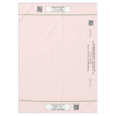 Craft Show Blush Sage 60 x 84 QR Code Tafelkleed (Voorkant)