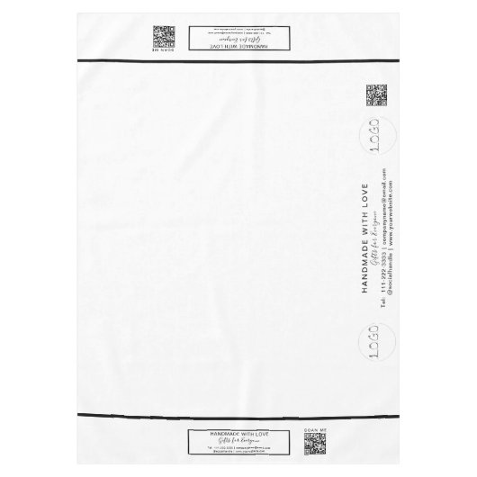 Craft Show Blush Sage 60 x 84 QR Code Tafelkleed (Voorkant)