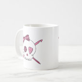 Craft Skull (roze) Koffiemok (Voorkant links)