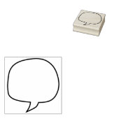 Craft spraak bubbel of ballon 	rubberstempel (Gestempeld)