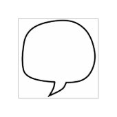 Craft spraak bubbel of ballon 	rubberstempel (Afrduk)