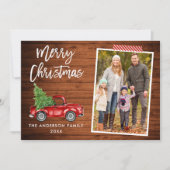 Craft Tape-penseel Script Wood kerst Feestdagenkaart (Voorkant)