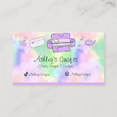 Craft Vinyl Rainbow Silhouette Cricut Waterverf Visitekaartje (Achterkant)