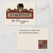 Crafter / Designer Profile - Visitekaartje van SRF (Voorkant / Achterkant)