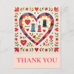 Crafter Quilting Naaien Dank je Briefkaart