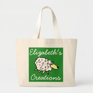 Crafter's Creations Schaap Cartoon Breitasbag Grote Tote Bag
