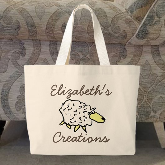 Crafter's Creations Sheep Cartoon Tricot sac