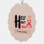 Crafting Change: Help Aids Day Awareness te bestri Ornament Kaart (Links)