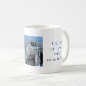 CRAFTING DRIFTWOOD BRINGS CALM AND JOY MUG (Devant droit)