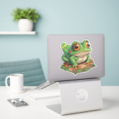 Crafting Joy Frog-geïnspireerde Sticker Collecties (Laptop op bureau)