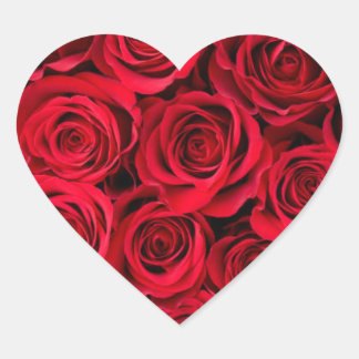 "Crafting Love: Roos Flower Heart Sticker ontwerp