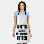 Crafting maakt alles beter schort (Gedragen)