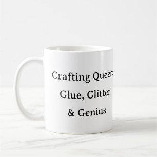 Crafting Queen: Glue Glitter Genius Mok - DIY Gift