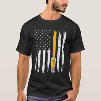 Crafts Beer American Flag USA, 4 juli Brewery Alc T-shirt