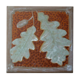  Craftsman Oak leaf Ceramic Decorative tile  Tegeltje