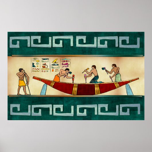 Craftsmanship Egyptische Folk Art Poster (Voorkant)