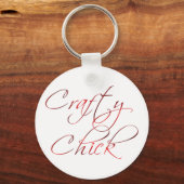 Crafty Chick Sleutelhanger (Voorkant)