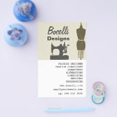 Crafty Dames Seamstress Mode Stylist Modern Flyer (Enkel)