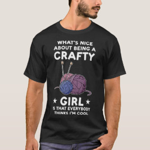 Crafty Girl iedereen vindt me cool Crafty Girl T-shirt