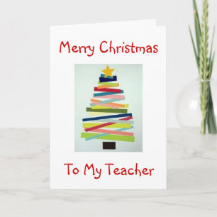 CRAFTY TREE VOOR SPECIALE LERAAR MET KERST FEESTDAGEN KAART