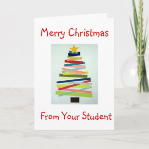 CRAFTY TREE VOOR SPECIALE LERAAR MET KERST FEESTDAGEN KAART