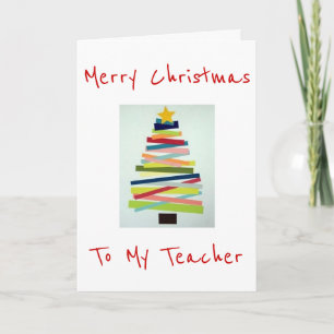 CRAFTY TREE VOOR SPECIALE LERAAR MET KERST FEESTDAGEN KAART