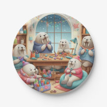 Crafty Walrus Verjaardag Bash Paper Borden