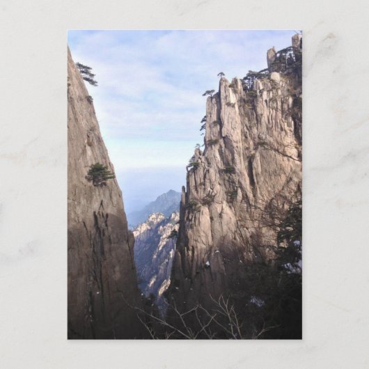 Crag in een berg briefkaart (Voorkant)