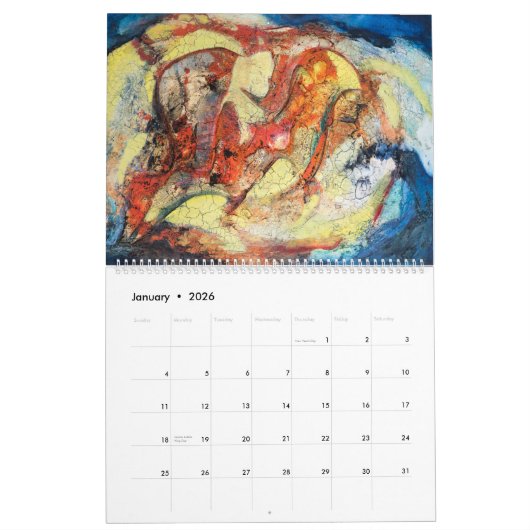 Cragged Beauty - Calendrier des beaux-arts 2024 (Jan 2026)
