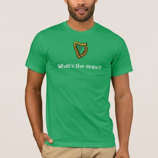 Craic green tee t-shirt (Voorkant)