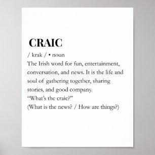 CRAIC: Modern Iers Craic Pret Fun Print