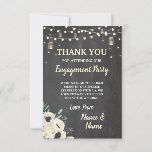 Craie de lucioles de fiançailles de carte de (Devant)